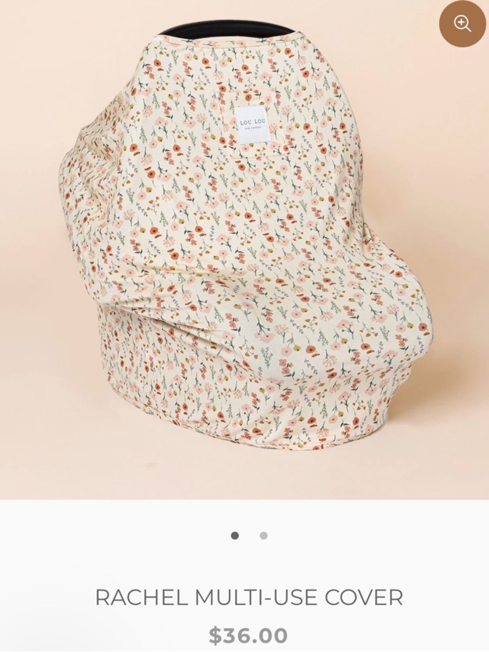 Lou Lou & Company Car Seat/Multi Use Cover - Rachel Print